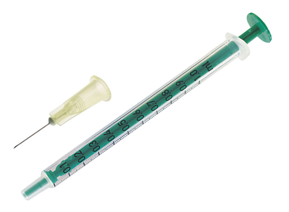 Injectiespuit 1 ml met losse naald voor autoruitreparatie